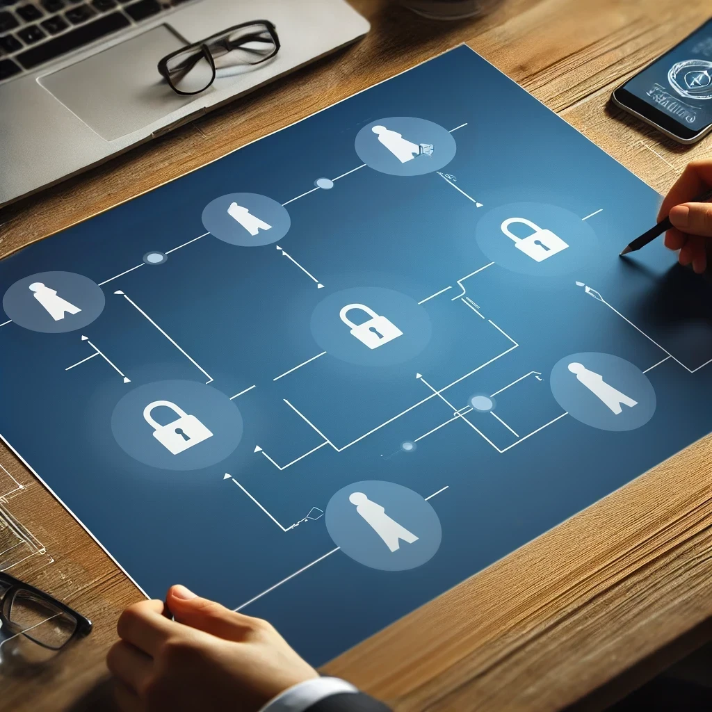 PAM Blueprint laid out on a table